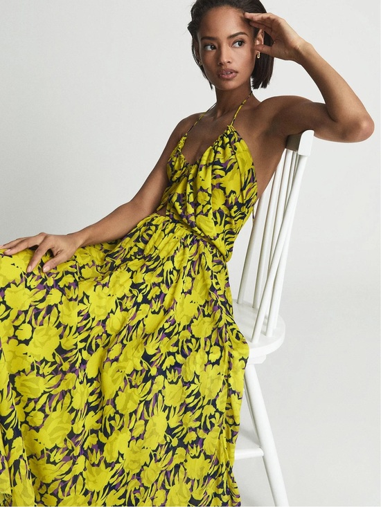Reiss Dresses & Skirts - REISS Tessa Printed Halter Dress